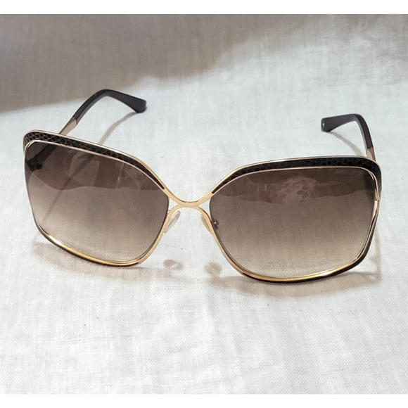 JIMMY CHOO Sally/S Women Sunglasses Brown Metal Frame 63-14 130 - Picture 1 of 6